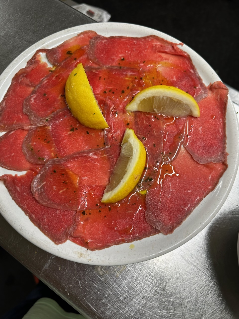 Carpaccio de boeuf